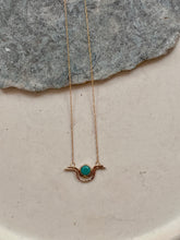 Load image into Gallery viewer, Turquoise Moon Necklace
