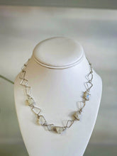 Load image into Gallery viewer, Geometric Moonstone Necklace
