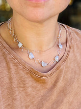 Load image into Gallery viewer, Geometric Moonstone Necklace
