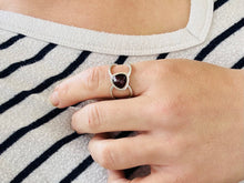 Load image into Gallery viewer, Garnet Statement Ring size 8.5
